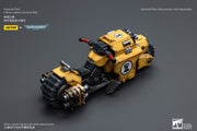 Warhammer 40k JoyToy Actionfigure - Imperial Fists Raider-Pattern Combat Bike figure for collectors, display and premium shelf presentation