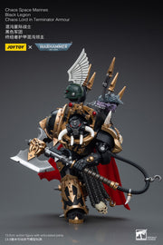 Warhammer 40k JoyToy Actionfigure - Black Legion Chaos Lord in Terminator Armor figure for collectors, display and premium shelf