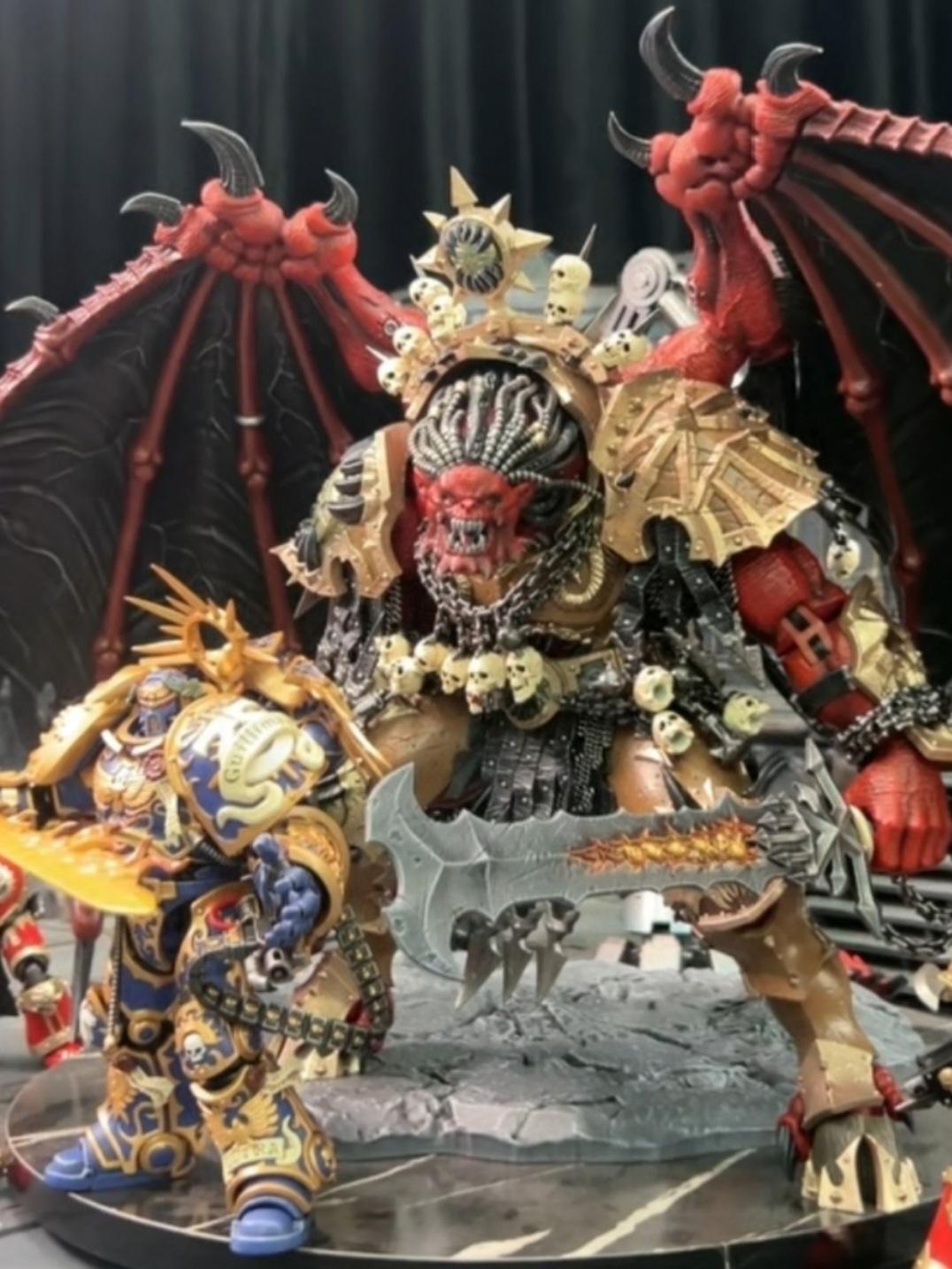 Warhammer 40k JoyToy Actionfigure - Angron Demon Prince of Khorne - Primarch of the World Eaters