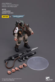 Warhammer 40k JoyToy Actionfigure - Astra Militarum Cadian Command Squad Veteran with Medi-pack figure for collectors, display and premium