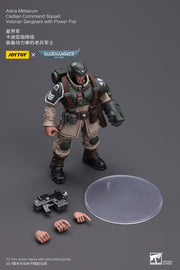 Warhammer 40k JoyToy Actionfigure - Astra Militarum Cadian Command Squad Veteran Sergeant with Power Fist figure for collectors, display