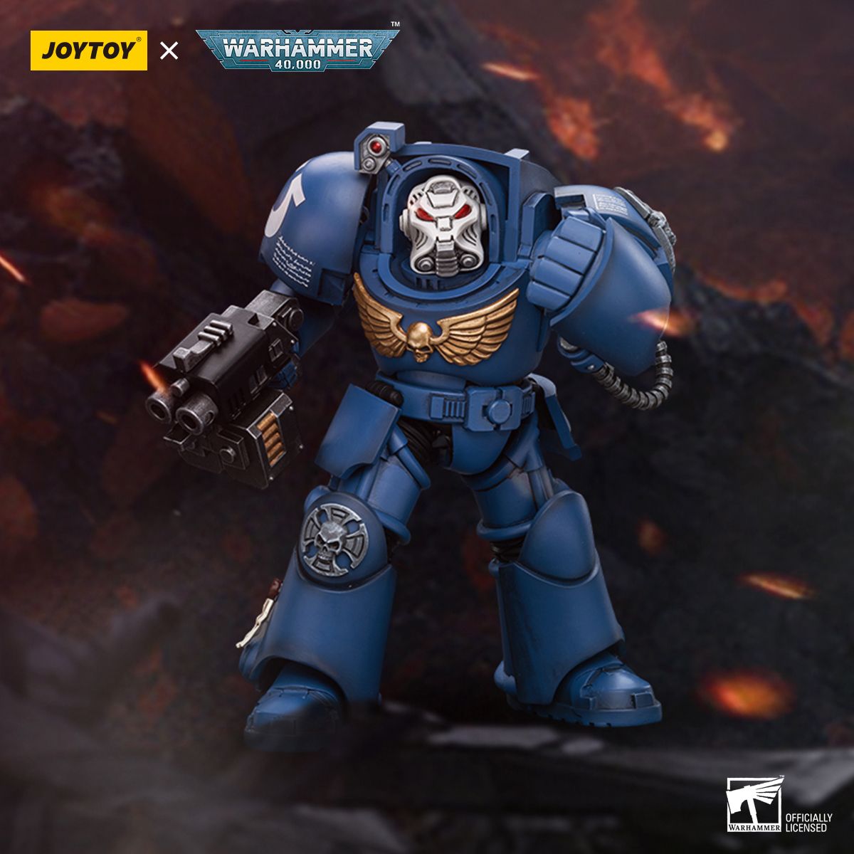 Warhammer 40k JoyToy Actionfigure - Ultramarines Terminator Squad Terminator with Storm Bolter figure for collectors, display and premium