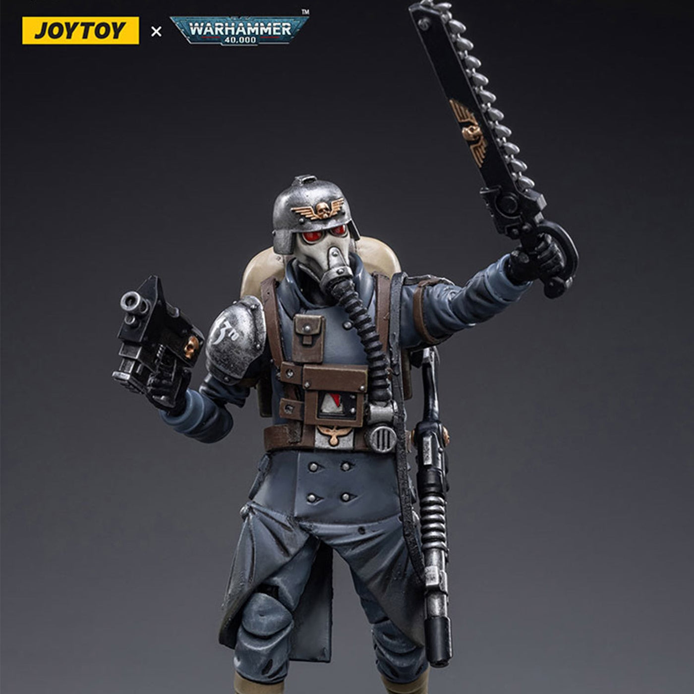 Warhammer 40k JoyToy Actionfigure - Astra Militarum Death Korps of Krieg Veteran Squad Sergeant figure for collectors, display and premium