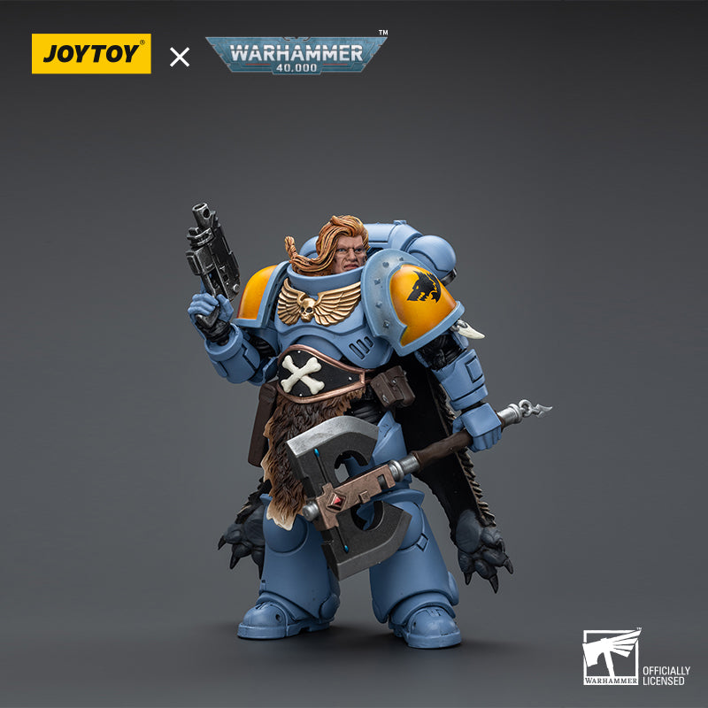 Warhammer 40k JoyToy Actionfigure - Space Marines Space Wolves Claw Pack Pack Leader Logan Ghostwolf figure for collectors, display and