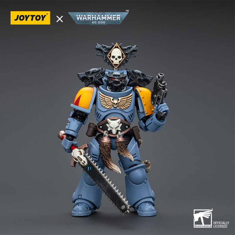 Warhammer 40k JoyToy Actionfigure - Space Marines Space Wolves Claw Pack Brother Torrvald figure for collectors, display and premium shelf