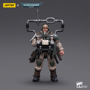 Warhammer 40k JoyToy Actionfigure - Astra Militarum Cadian Command Squad Veteran with Master Vox figure for collectors, display and premium