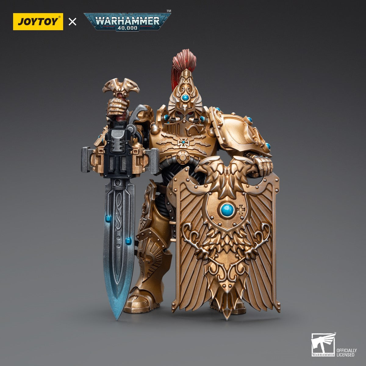 Warhammer 40k JoyToy Actionfigure - Adeptus Custodes Custodian Guard with Sentinel Blade and Praesidium Shield figure for collectors