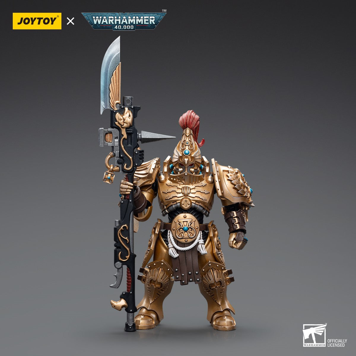 Warhammer 40k JoyToy Actionfigure - Adeptus Custodes Custodian Guard with Guardian Spear figure for collectors, display and premium shelf