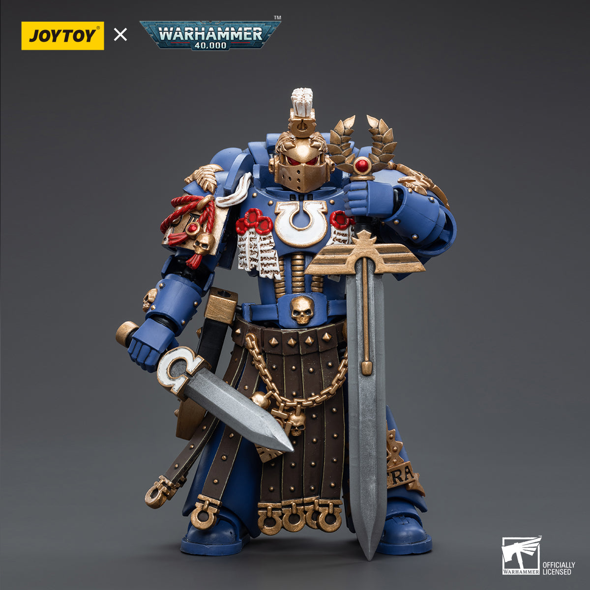 Warhammer 40k JoyToy Actionfigure - Ultramarines Honour Guard Chapter Champion figure for collectors, display and premium shelf presentation
