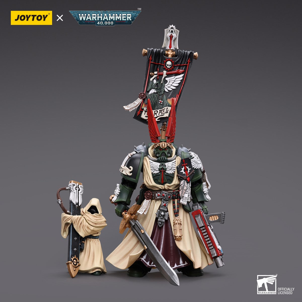 Warhammer 40k JoyToy Actionfigure - Dark Angels Supreme Grand Master Azrael figure for collectors, display and premium shelf presentation