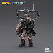 Warhammer 40k JoyToy Actionfigure - Astra Militarum Cadian Command Squad Veteran with Master Vox figure for collectors, display and premium
