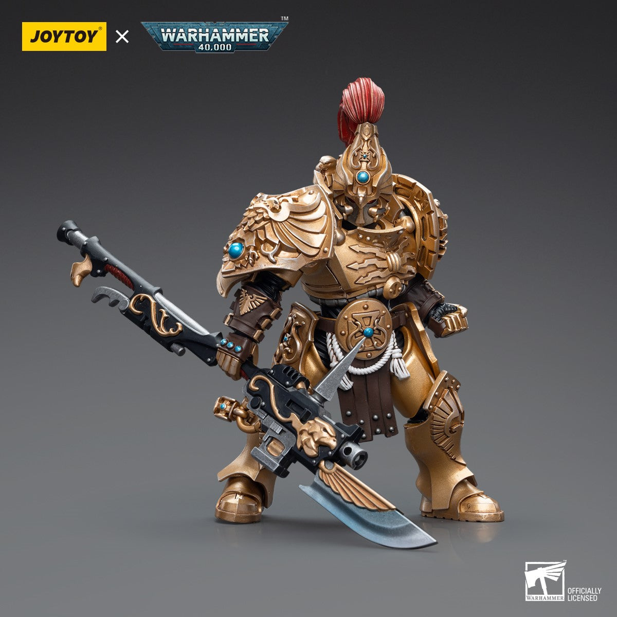 Warhammer 40k JoyToy Actionfigure - Adeptus Custodes Custodian Guard with Guardian Spear figure for collectors, display and premium shelf