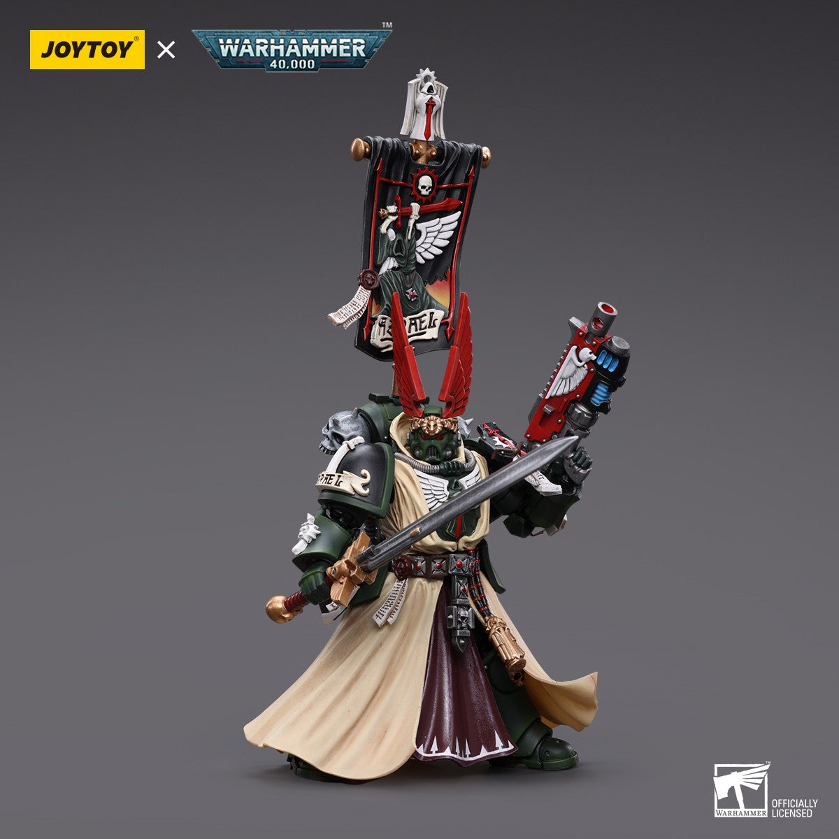 Warhammer 40k JoyToy Actionfigure - Dark Angels Supreme Grand Master Azrael figure for collectors, display and premium shelf presentation