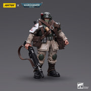Warhammer 40k JoyToy Actionfigure - Astra Militarum Cadian Command Squad Veteran with Medi-pack figure for collectors, display and premium