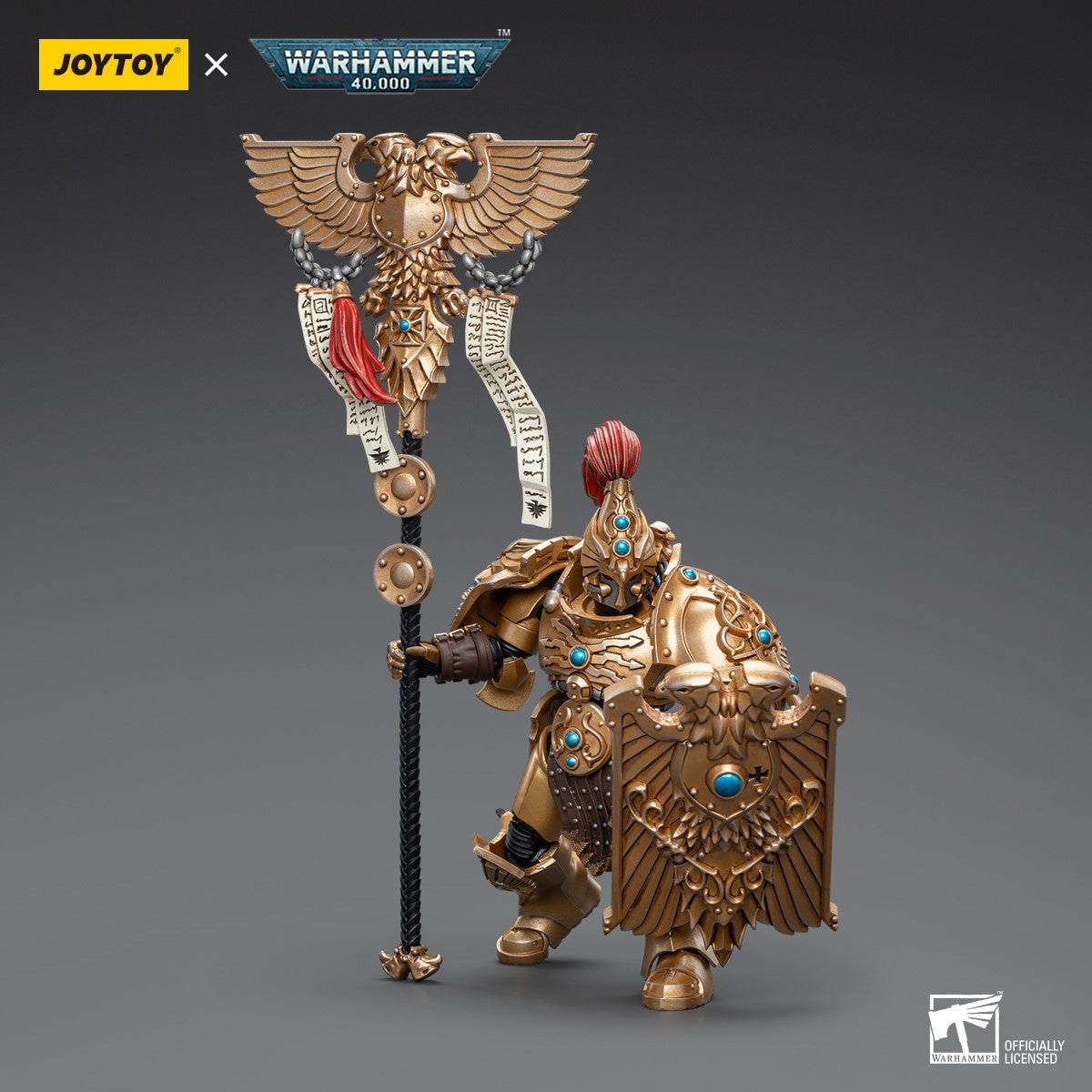 Warhammer 40k JoyToy Actionfigure - Adeptus Custodes Vexilus Praetor figure for collectors, display and premium shelf presentation