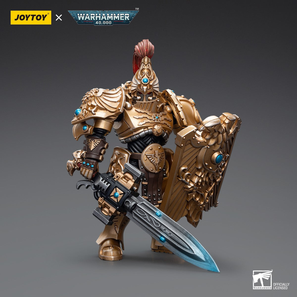Warhammer 40k JoyToy Actionfigure - Adeptus Custodes Custodian Guard with Sentinel Blade and Praesidium Shield figure for collectors