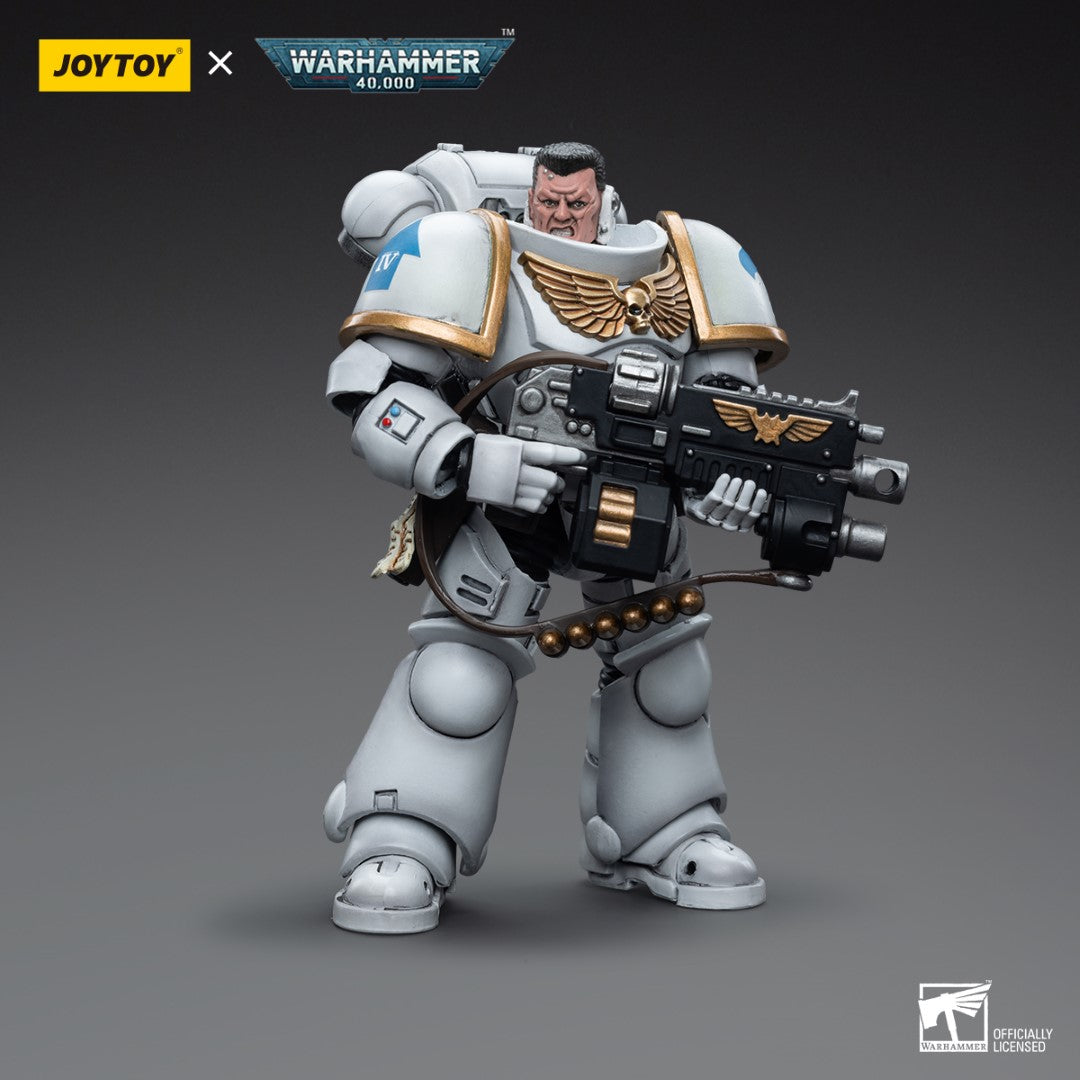 Warhammer 40k JoyToy Actionfigure - Space Marines White Consuls Intercessors 1 figure for collectors, display and premium shelf presentation