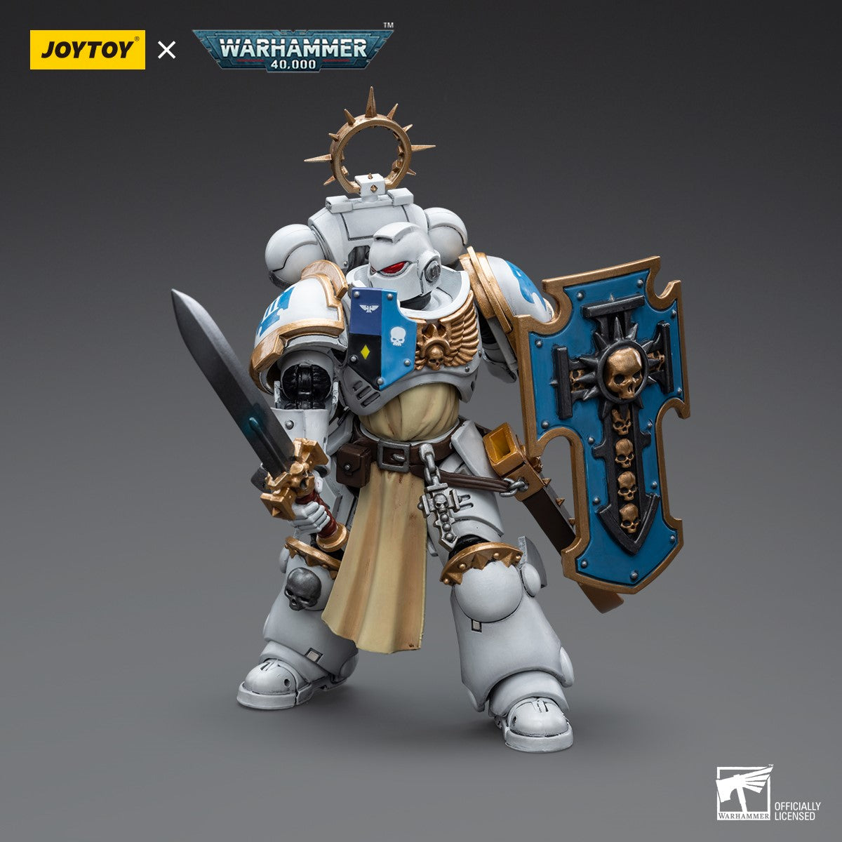 Warhammer 40k JoyToy Actionfigure - White Consuls Bladeguard Veteran figure for collectors, display and premium shelf presentation