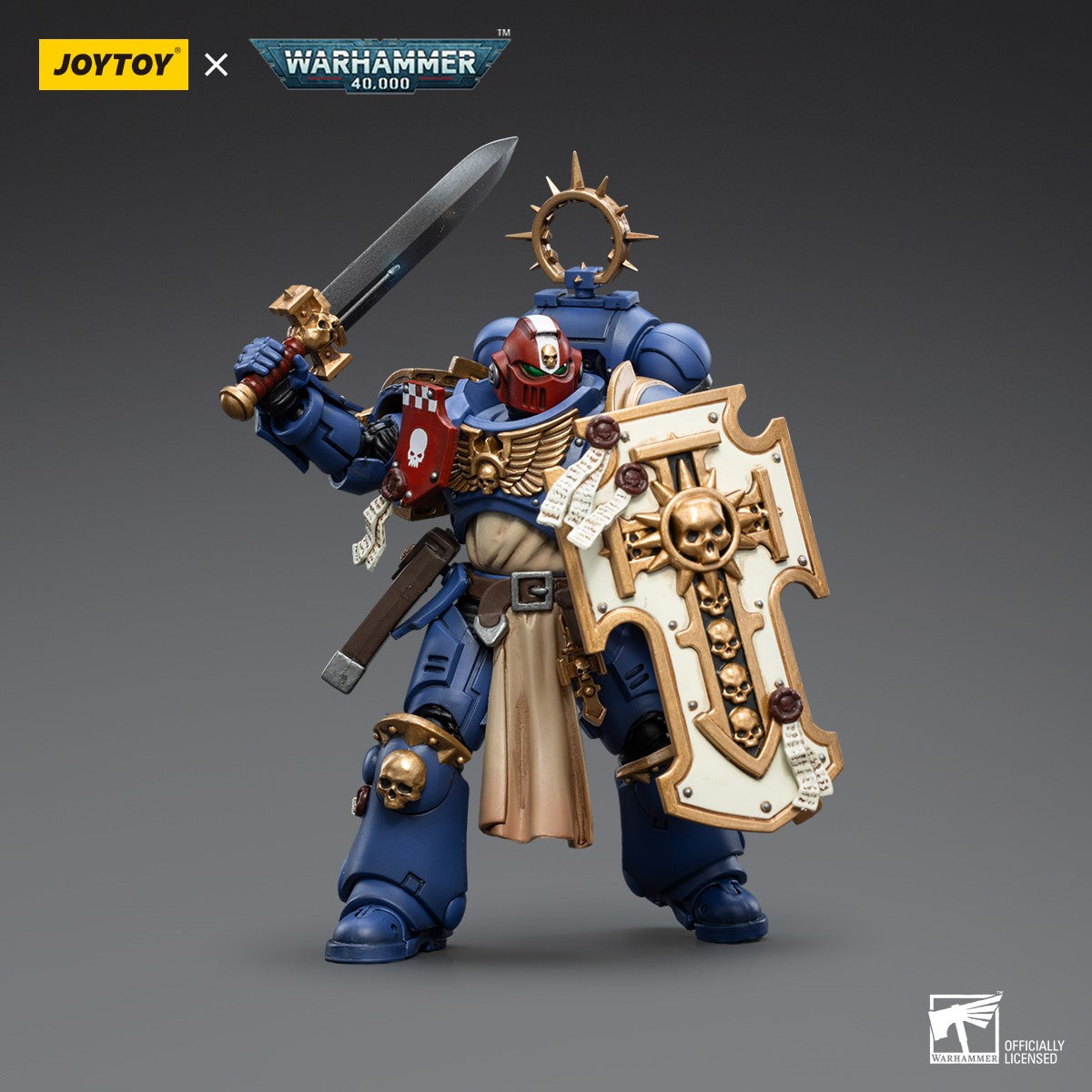 Warhammer 40k JoyToy Actionfigure - Ultramarines Bladeguard Veteran Brother Sergeant Proximo figure for collectors, display and premium