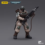 Warhammer 40k JoyToy Actionfigure - Astra Militarum Cadian Command Squad Veteran with Regimental Standard figure for collectors, display