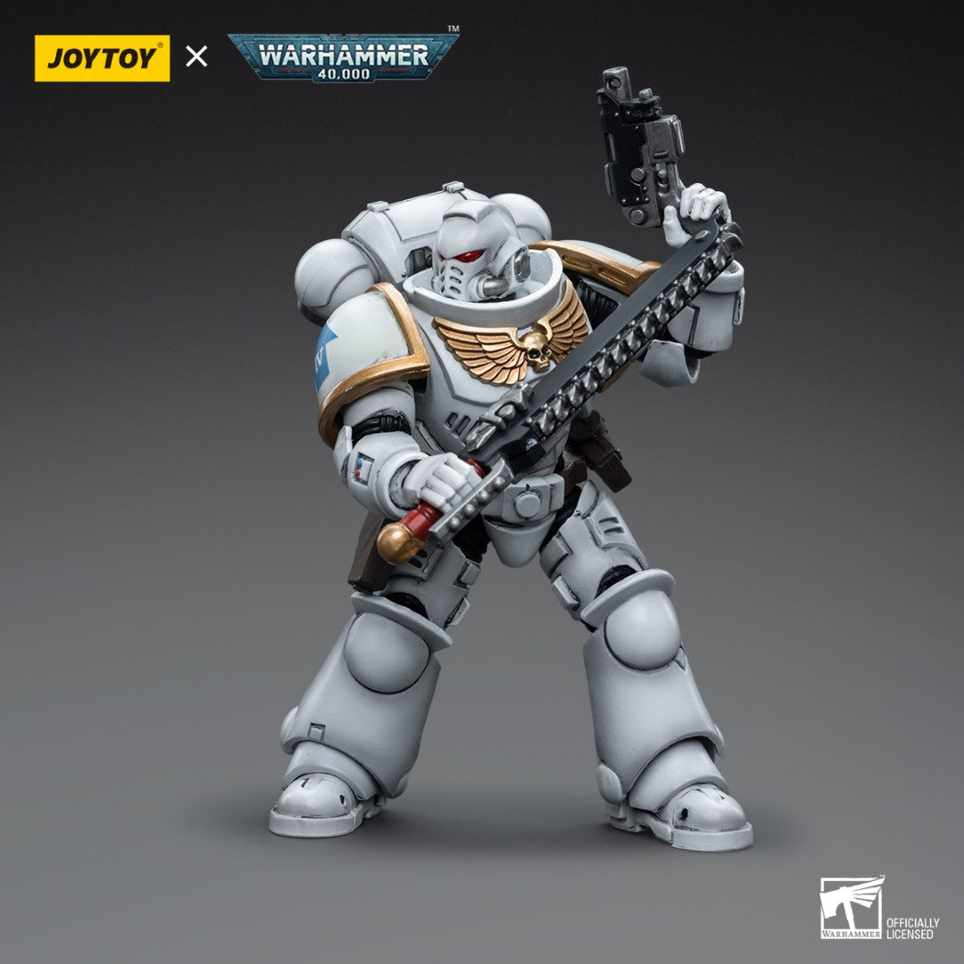 Warhammer 40k JoyToy Actionfigure - Space Marines White Consuls Intercessors 1 figure for collectors, display and premium shelf presentation