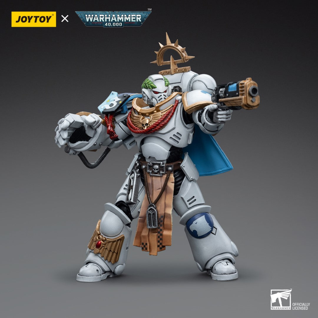Warhammer 40k JoyToy Actionfigure - Space Marines White Consuls Captain Messinius figure for collectors, display and premium shelf