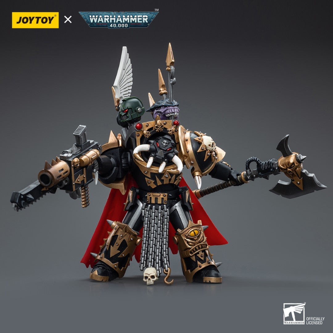 Warhammer 40k JoyToy Actionfigure - Black Legion Chaos Lord in Terminator Armor figure for collectors, display and premium shelf