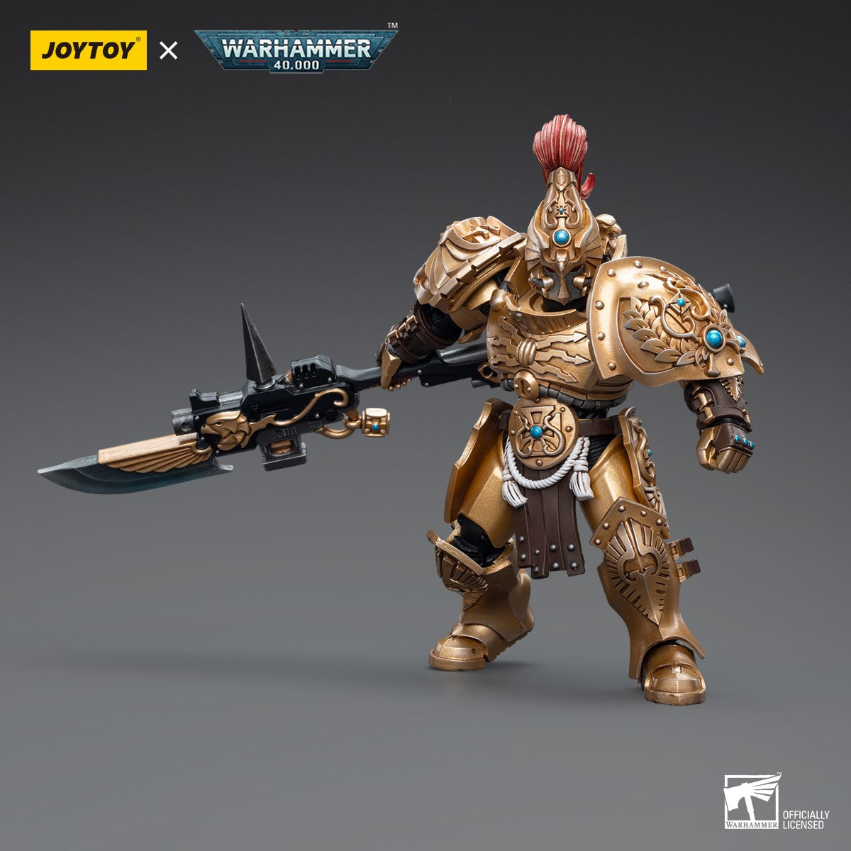 Warhammer 40k JoyToy Actionfigure - Adeptus Custodes Custodian Guard with Guardian Spear figure for collectors, display and premium shelf