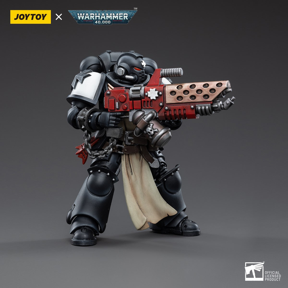 Warhammer 40k JoyToy Actionfigure - Black Templars Primaris Initiate Brother Raemont figure for collectors, display and premium shelf