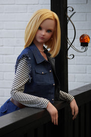 Dragonball Z - Android 18 Scale 1:1 Anime Silicone Model replica doll from Irokebijin Studios for collectors, display and premium shelf