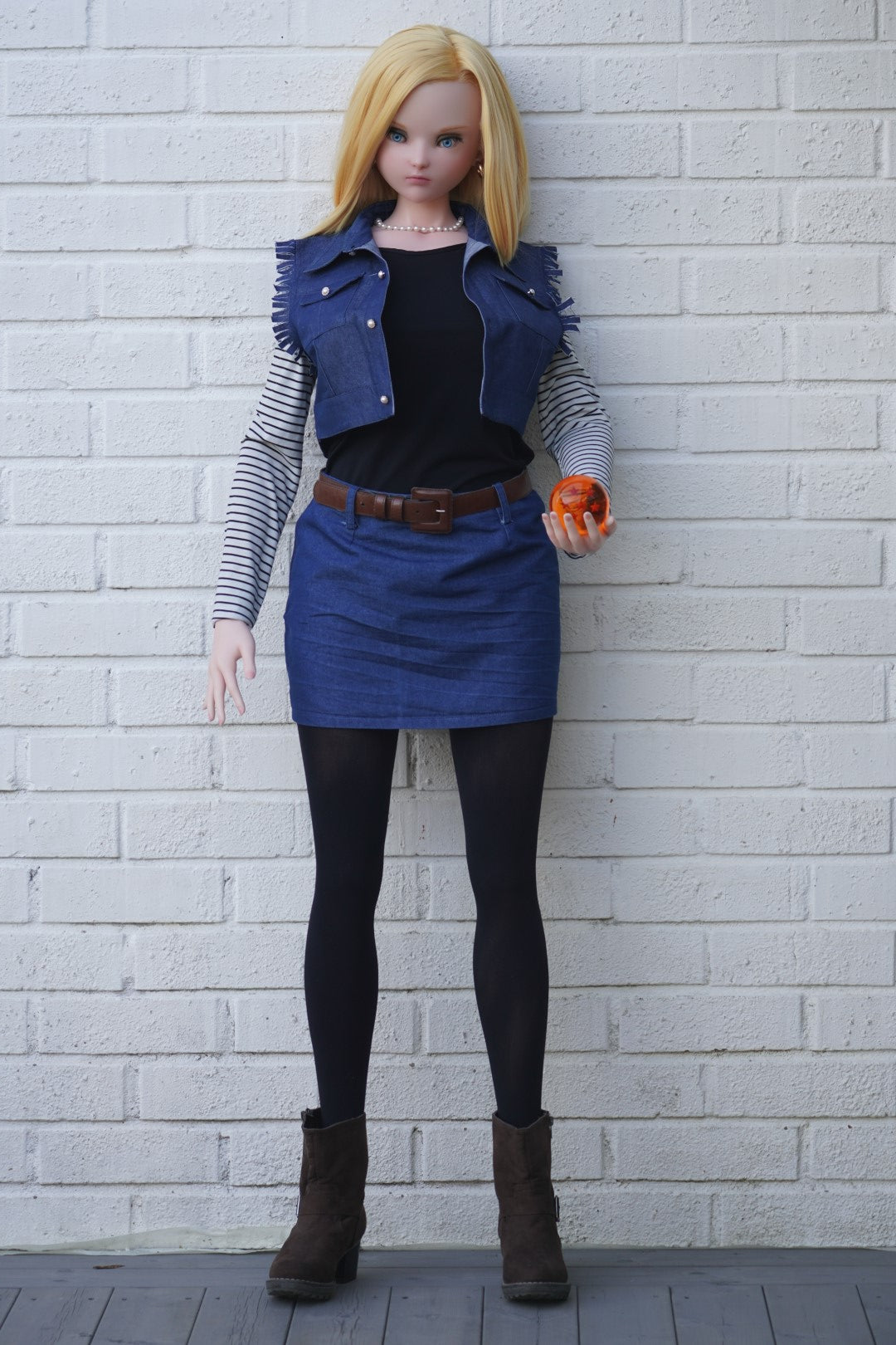 Dragonball Z - Android 18 Scale 1:1 Anime Silicone Model replica doll from Irokebijin Studios for collectors, display and premium shelf