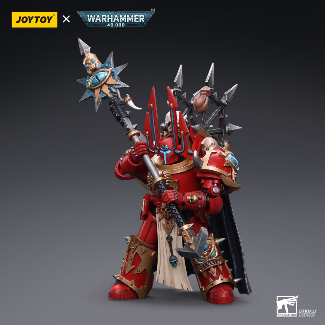 Warhammer 40k JoyToy Actionfigure - Chaos Space Marines Crimson Slaughter Sorcerer Lord in Terminator Armour figure for collectors, display