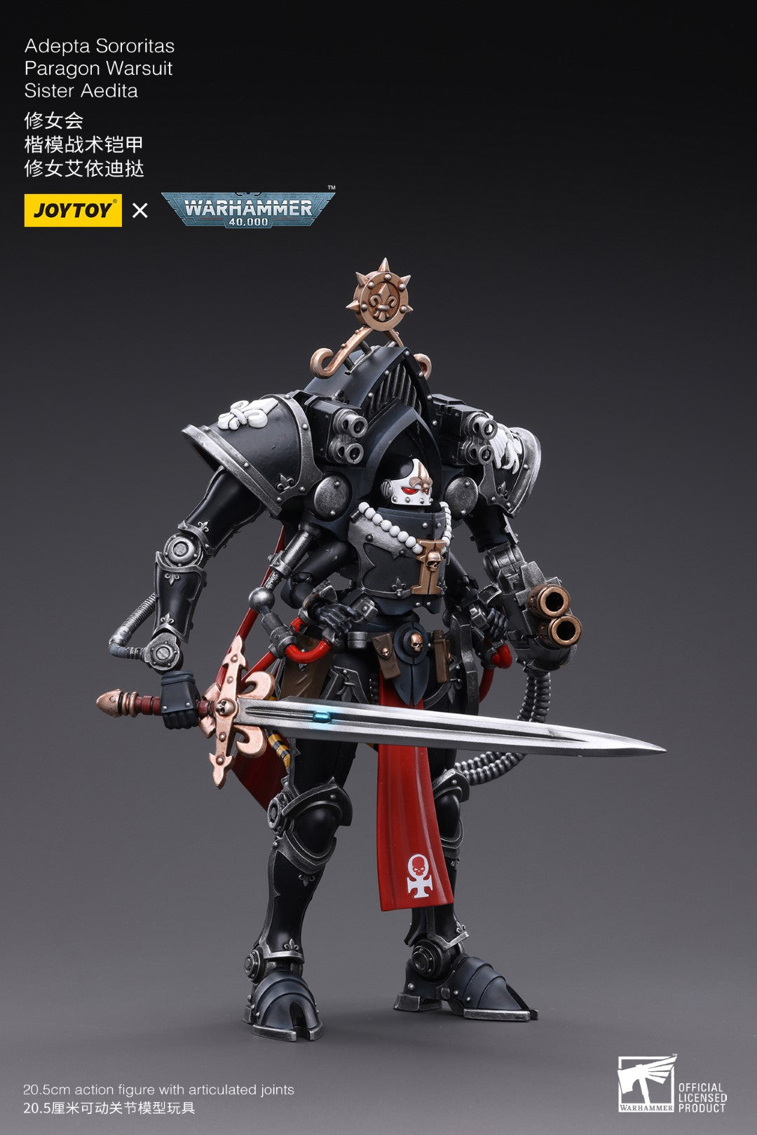 Warhammer 40k JoyToy Actionfigure - Adepta Sororitas Paragon Warsuit Sister Aedita figure for collectors, display and premium shelf