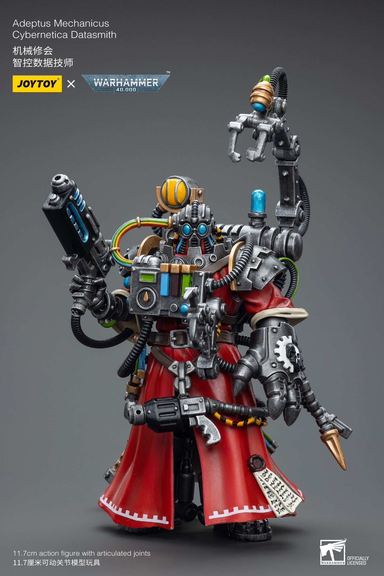 Warhammer 40k JoyToy Actionfigure - Adeptus Mechanicus Cybernetica Datasmith figure for collectors, display and premium shelf presentation