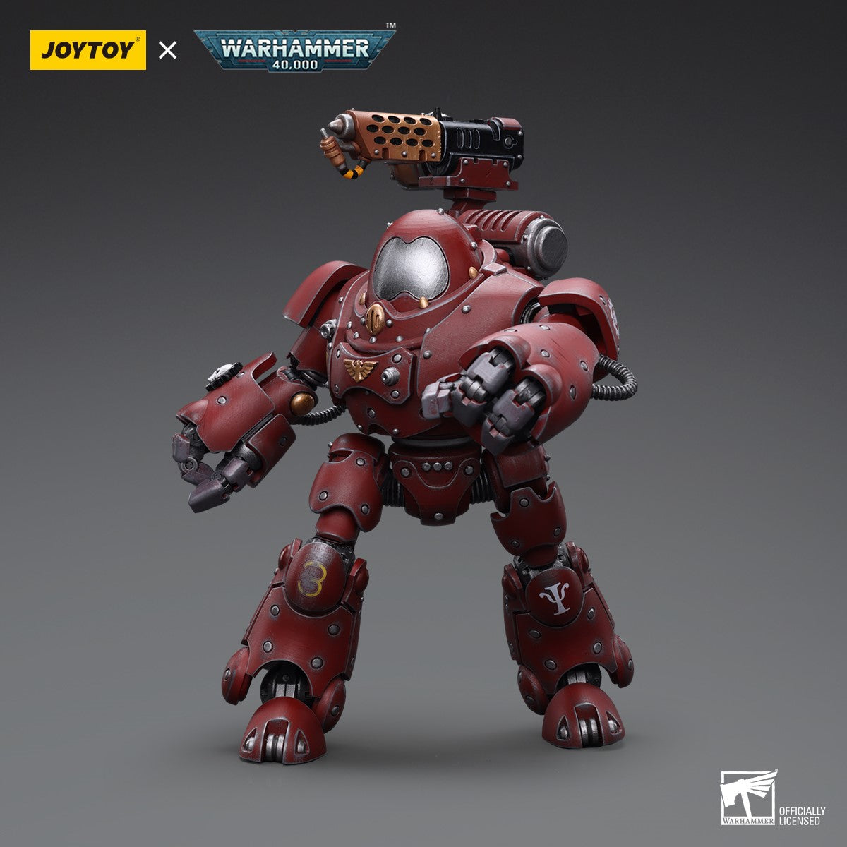 Warhammer 40k JoyToy Actionfigure - Adeptus Mechanicus Kastelan Robot with Incendine Combustor bust for collectors, display and premium