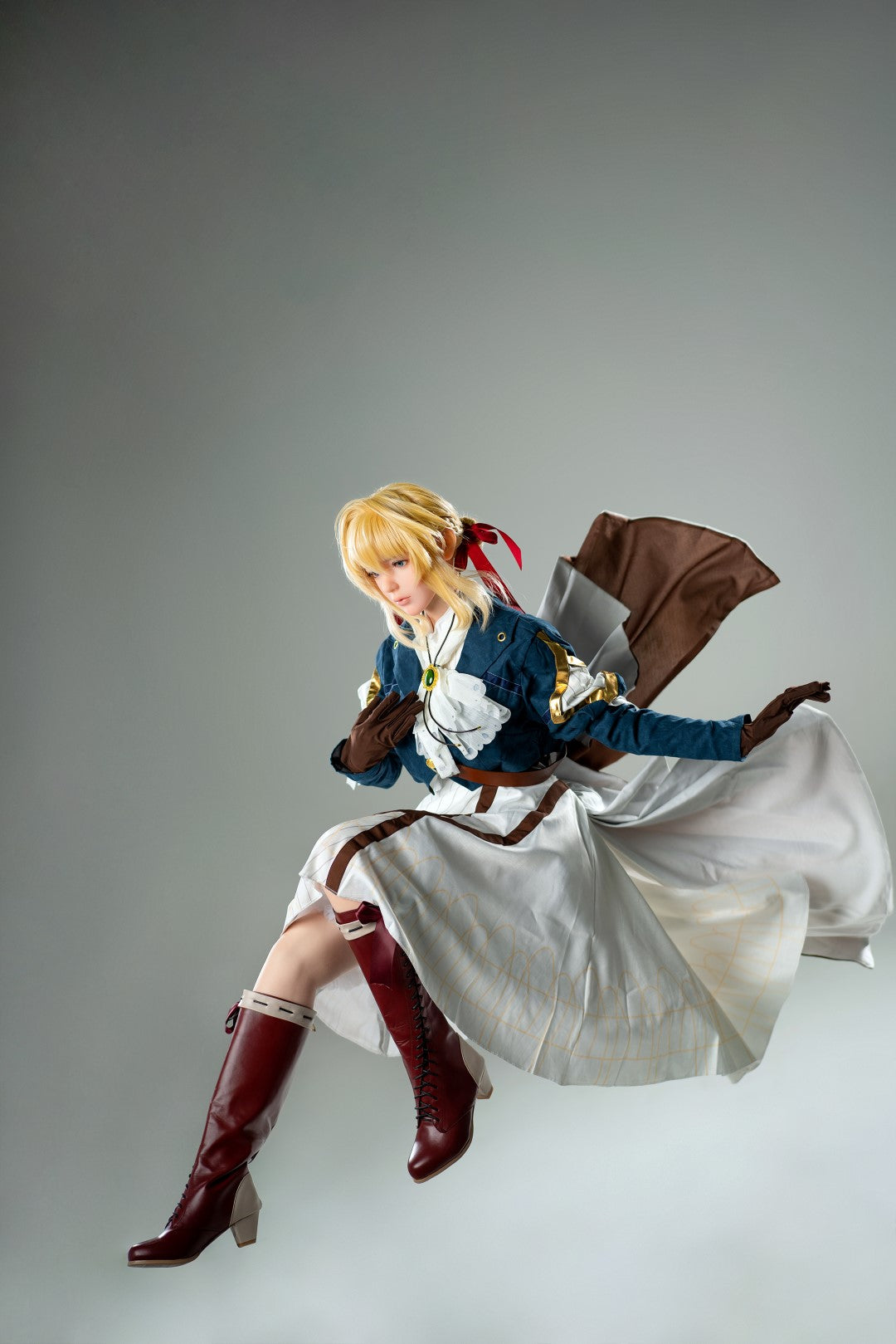 Violet Realistic Silicone 1:1 Replica Cosplay Model Doll statue from Game Lady Studio for collectors, display and premium shelf presentation
