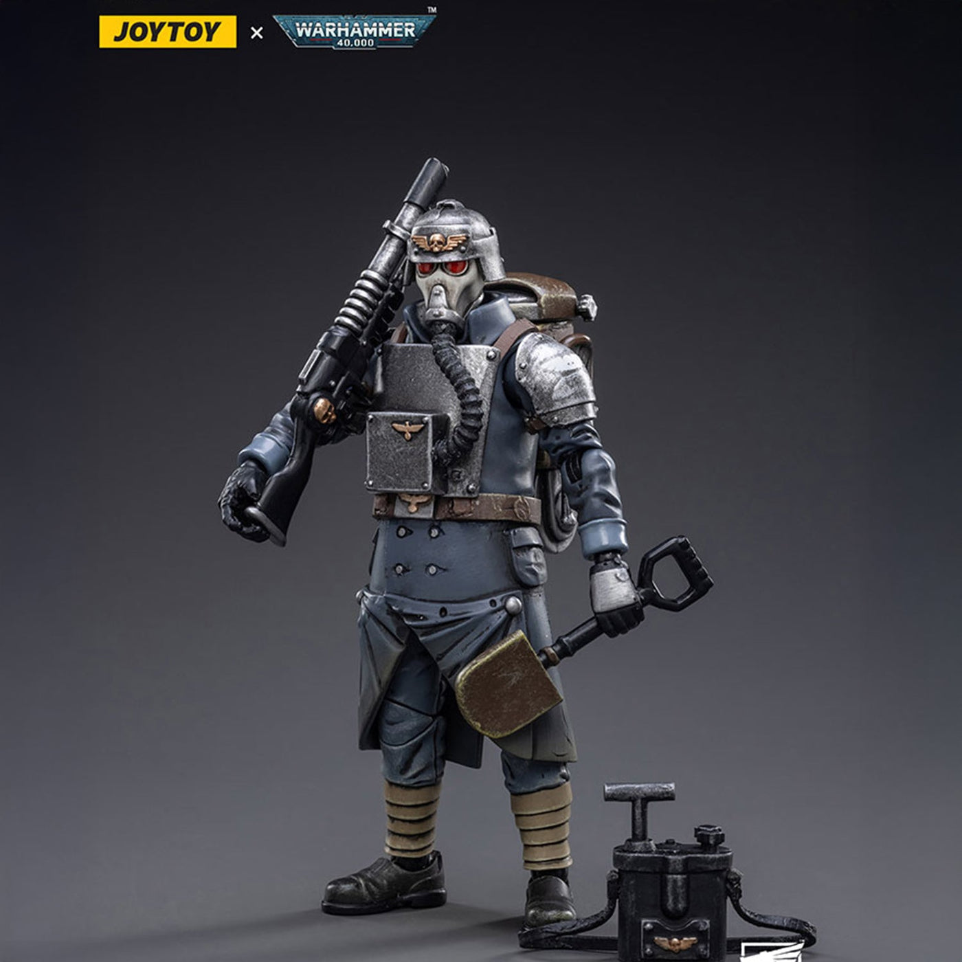 Warhammer 40k JoyToy Actionfigure - Astra Militarum Death Korps of Krieg Veteran Squad Guardsman Demolitions Specialist figure for