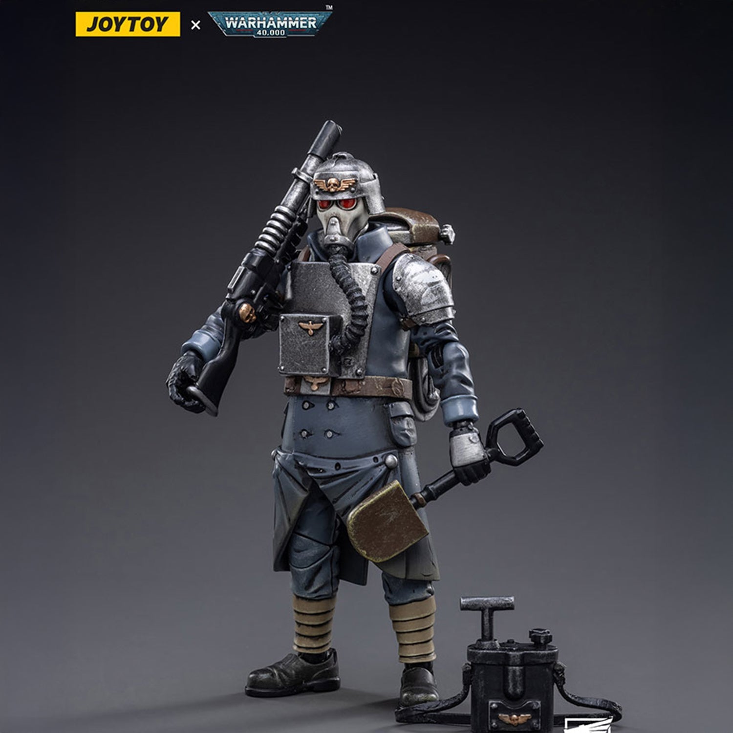 Warhammer 40k JoyToy Actionfigure - Astra Militarum Death Korps of Krieg Veteran Squad Guardsman Demolitions Specialist figure for