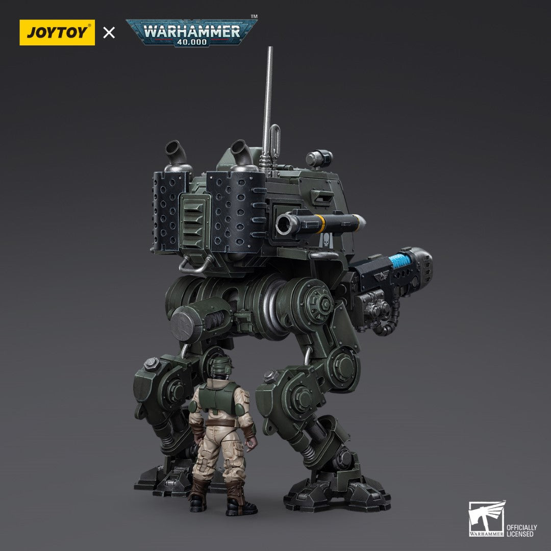Warhammer 40k JoyToy Actionfigure - Astra Militarum Cadian Armoured Sentinel figure for collectors, display and premium shelf presentation