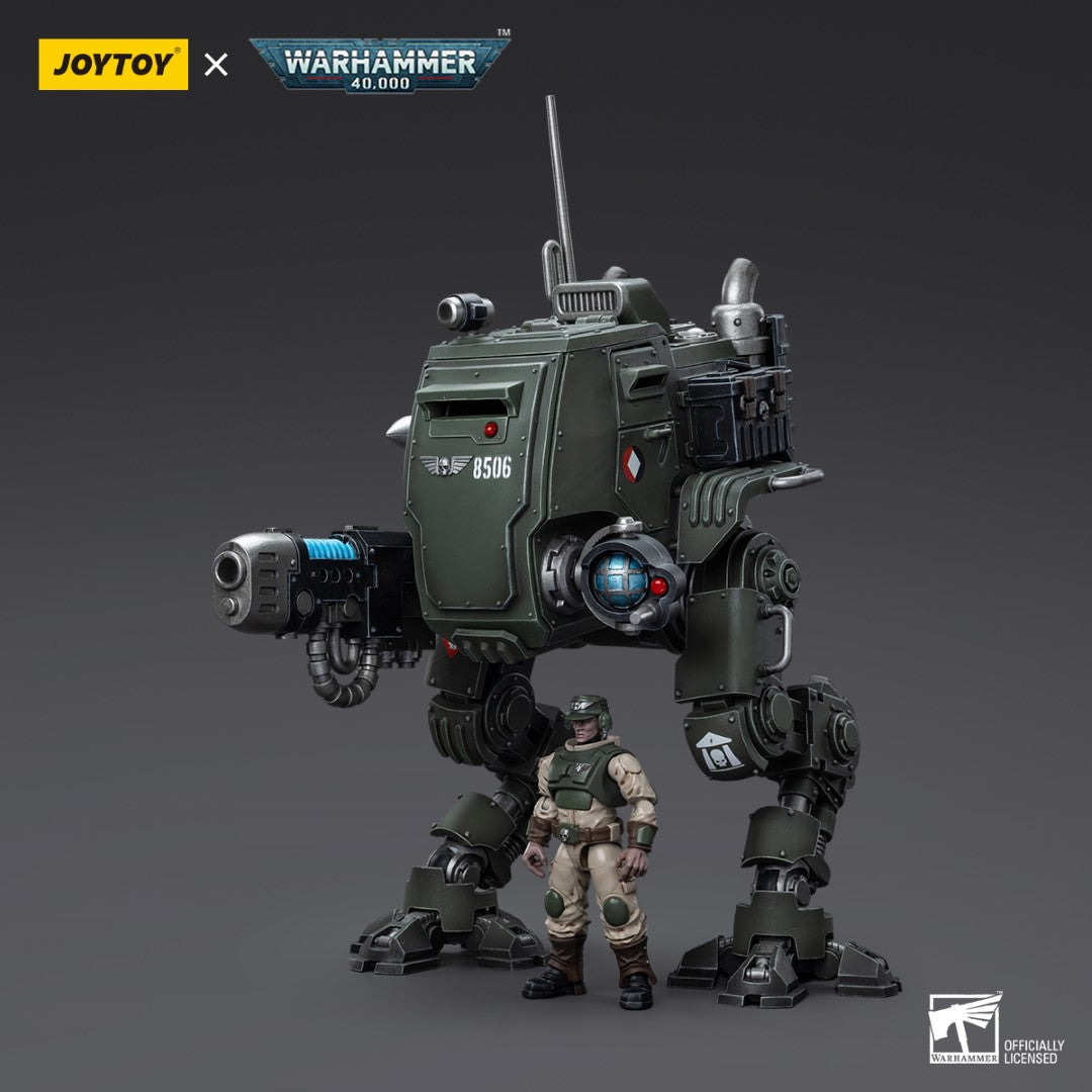 Warhammer 40k JoyToy Actionfigure - Astra Militarum Cadian Armoured Sentinel figure for collectors, display and premium shelf presentation