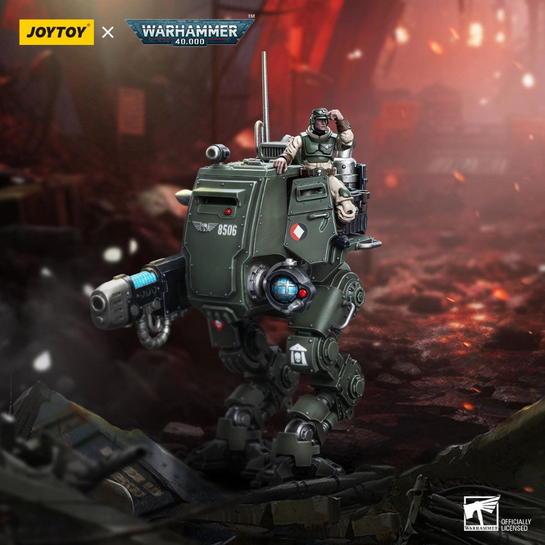 Warhammer 40k JoyToy Actionfigure - Astra Militarum Cadian Armoured Sentinel figure for collectors, display and premium shelf presentation