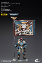 Warhammer 40k JoyToy Actionfigure - Astra Militarum Tempestus Scions Command Squad 55th Kappic Eagles Banner Bearer figure for collectors