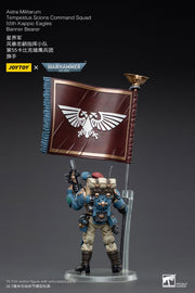 Warhammer 40k JoyToy Actionfigure - Astra Militarum Tempestus Scions Command Squad 55th Kappic Eagles Banner Bearer figure for collectors
