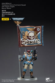 Warhammer 40k JoyToy Actionfigure - Astra Militarum Tempestus Scions Command Squad 55th Kappic Eagles Banner Bearer figure for collectors