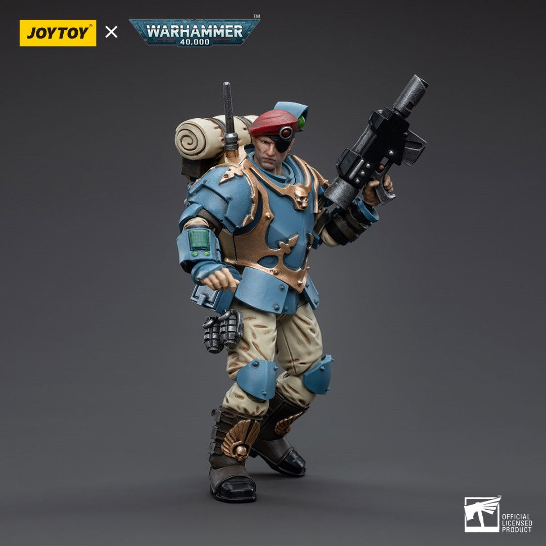 Warhammer 40k JoyToy Actionfigure - Astra Militarum Tempestus Scions Command Squad 55th Kappic Eagles Banner Bearer figure for collectors