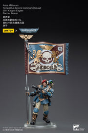 Warhammer 40k JoyToy Actionfigure - Astra Militarum Tempestus Scions Command Squad 55th Kappic Eagles Banner Bearer figure for collectors