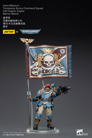 Warhammer 40k JoyToy Actionfigure - Astra Militarum Tempestus Scions Command Squad 55th Kappic Eagles Banner Bearer figure for collectors