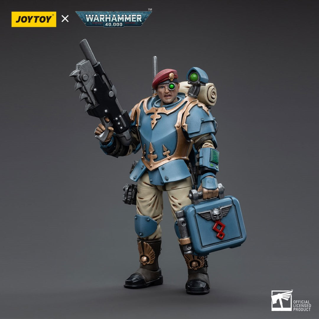Warhammer 40k JoyToy Actionfigure - Astra Militarum Tempestus Scions Command Squad 55th Kappic Eagles Medic figure for collectors, display