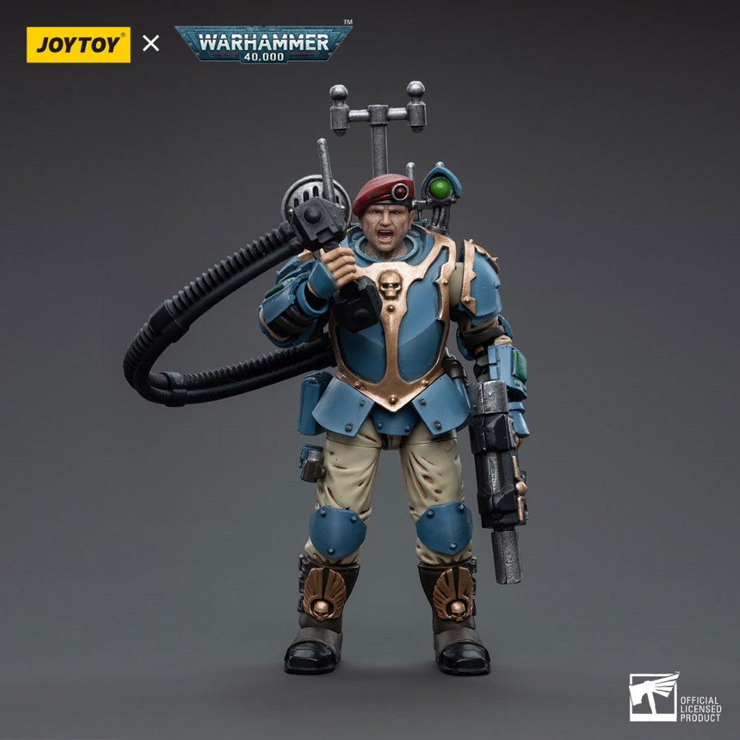 Warhammer 40k JoyToy Actionfigure - Astra Militarum Tempestus Scions Command Squad 55th Kappic Eagles Vox Operator figure for collectors