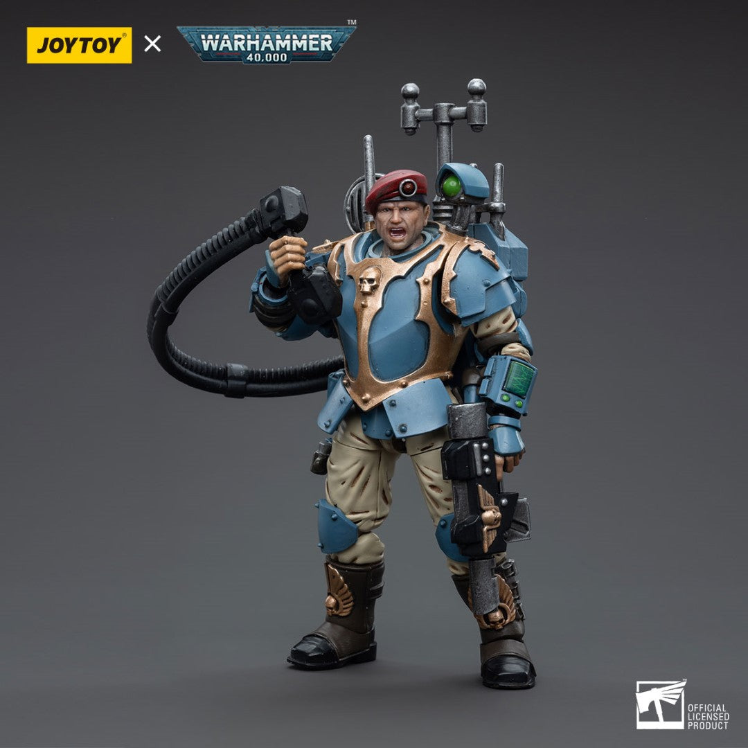 Warhammer 40k JoyToy Actionfigure - Astra Militarum Tempestus Scions Command Squad 55th Kappic Eagles Vox Operator figure for collectors
